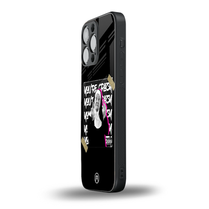 wild mind back phone cover | glass case for iphone 14 pro max