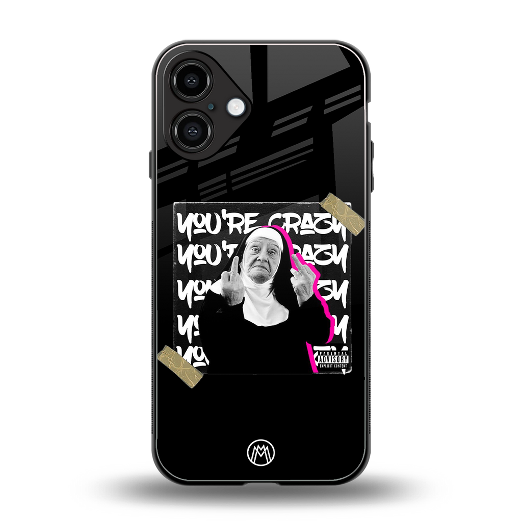 wild mind back phone cover | glass case for iphone 16 plus