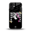 wild mind back phone cover | glass case for iphone 16 plus