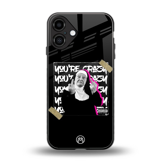 wild mind back phone cover | glass case for iphone 16 plus
