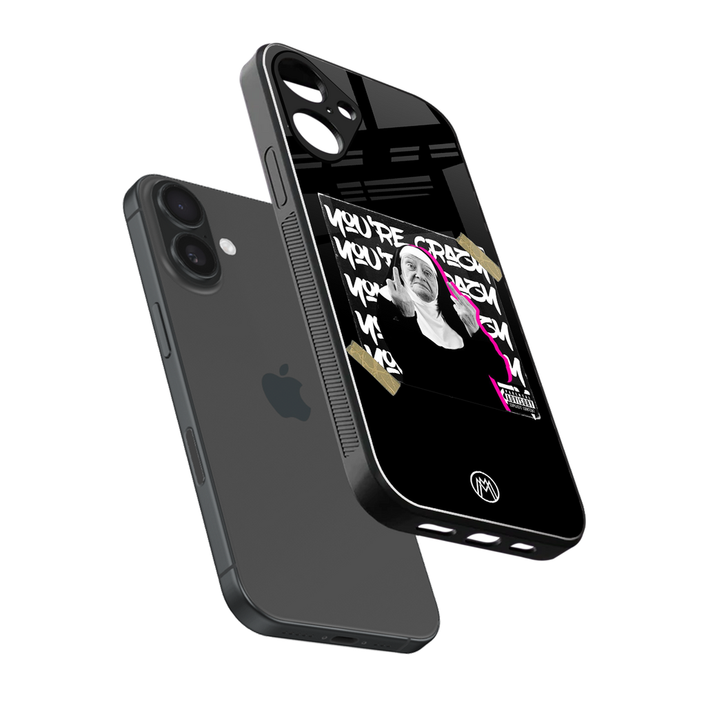 wild mind back phone cover | glass case for iphone 16 plus