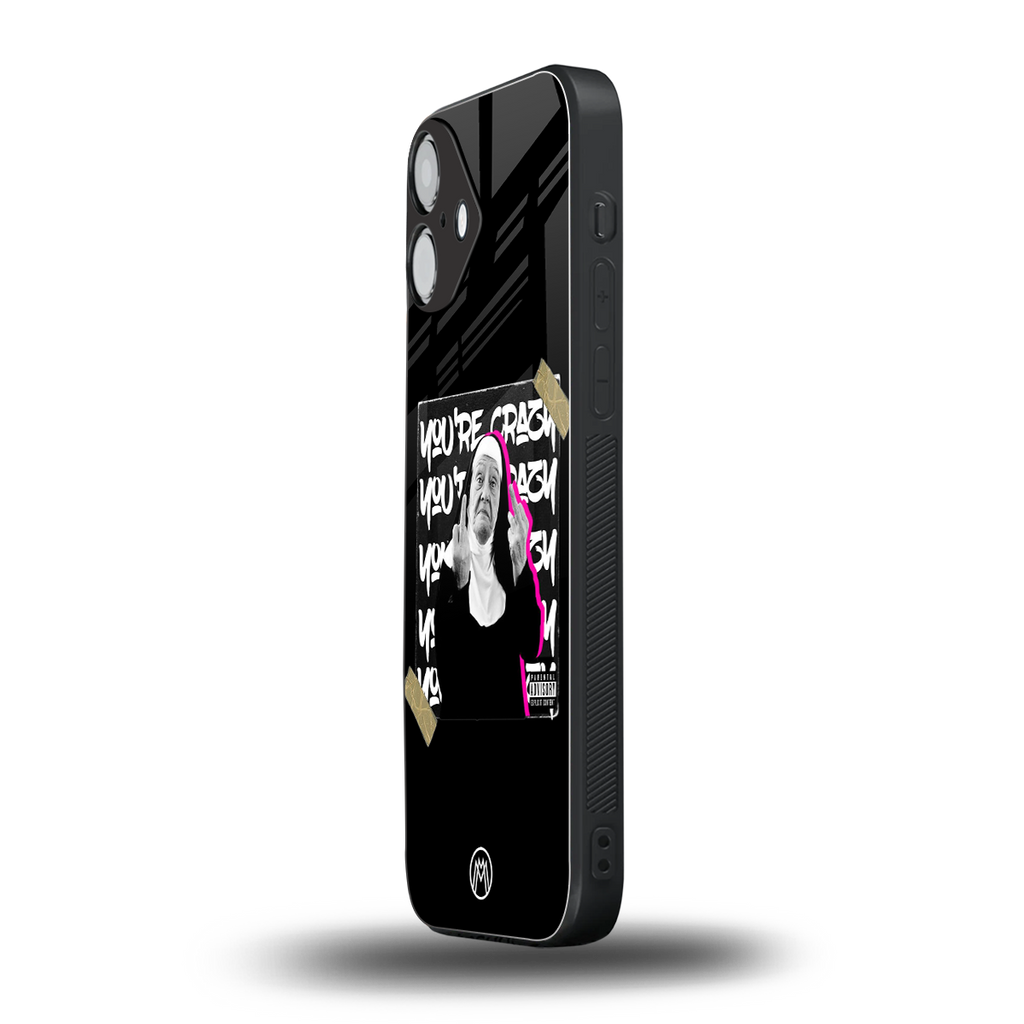 wild mind back phone cover | glass case for iphone 16 plus