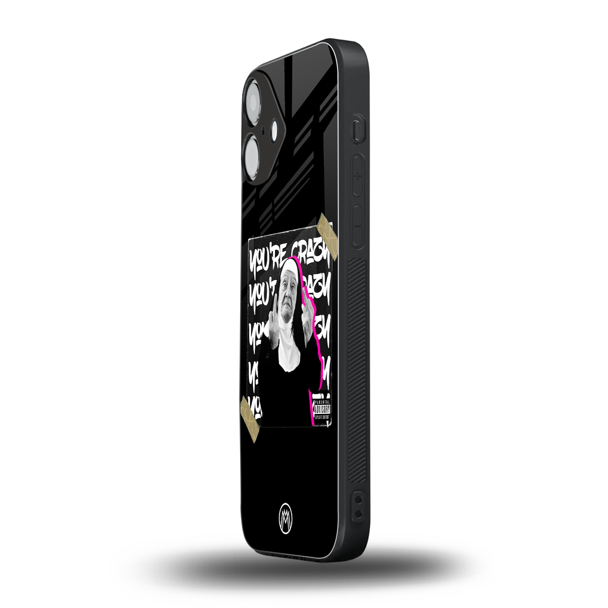 wild mind back phone cover | glass case for iphone 16 plus
