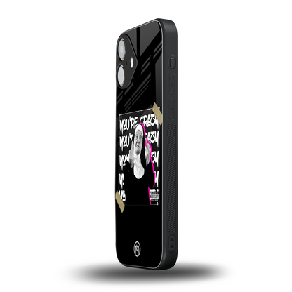 wild mind back phone cover | glass case for iphone 16 plus