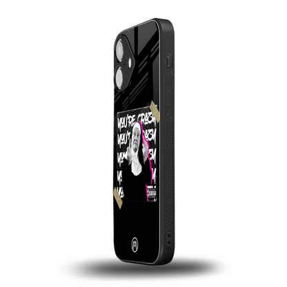 wild mind back phone cover | glass case for iphone 16