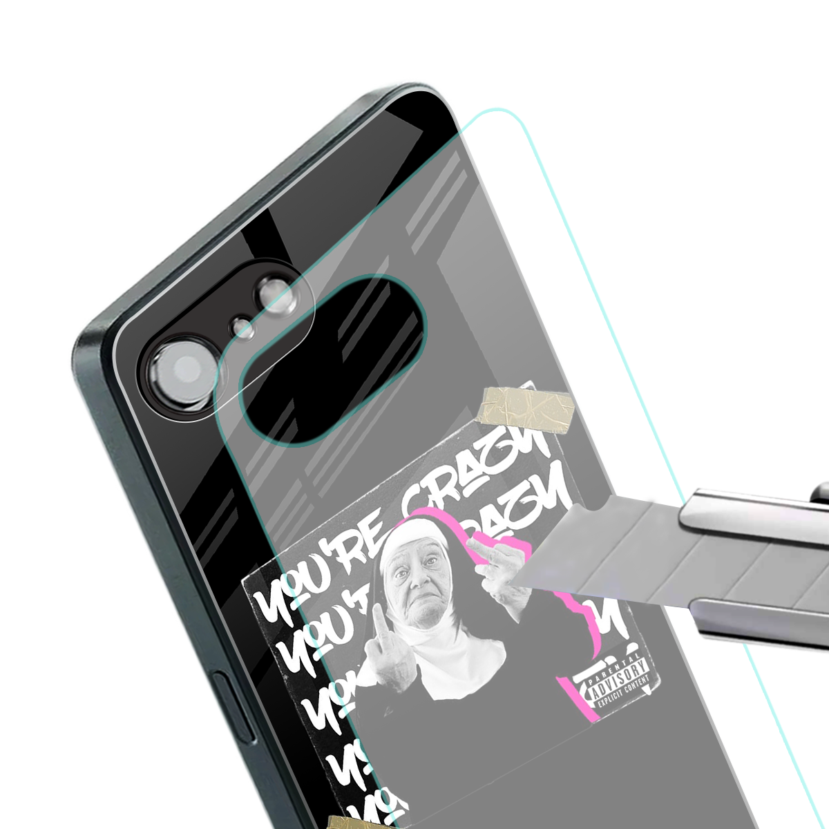 wild mind back phone cover | glass case for iphone 16e