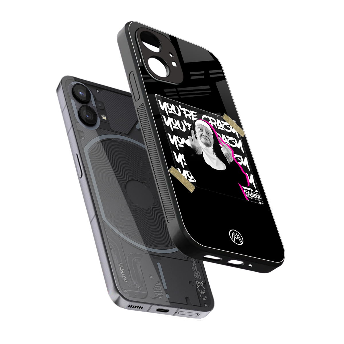 wild mind back phone cover | glass case for nothing phone 1