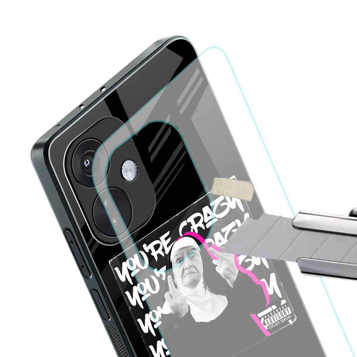 wild mind back phone cover | glass case for oneplus nord ce 3