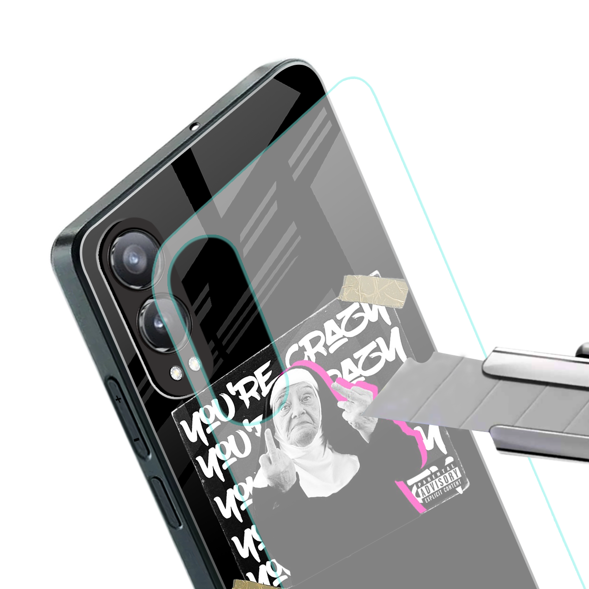 wild mind back phone cover | glass case for oneplus nord ce 4 lite