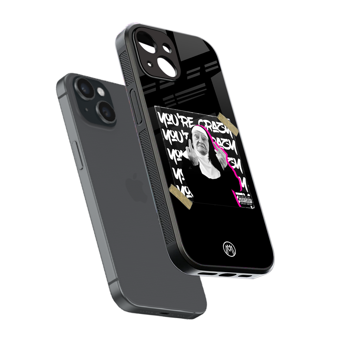 wild mind back phone cover | glass case for iphone 15