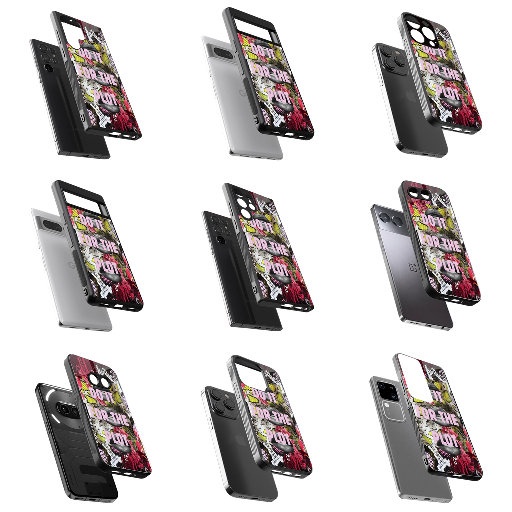 Durable Glass Back Mobile Case for iPhone, Samsung, OnePlus, Google Pixel, Redmi, Vivo, Oppo
