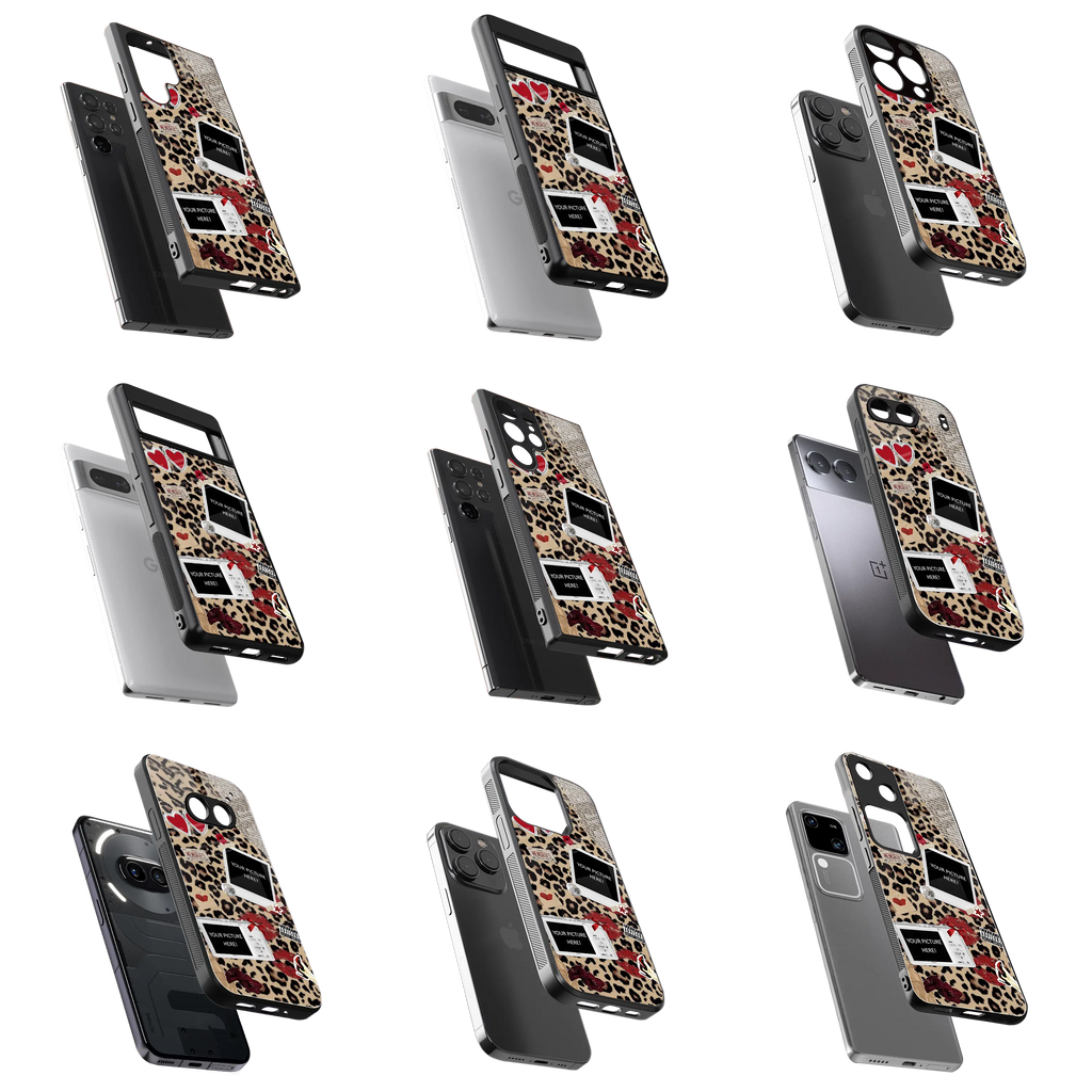 Polaroid Personalised Glass Phone Case