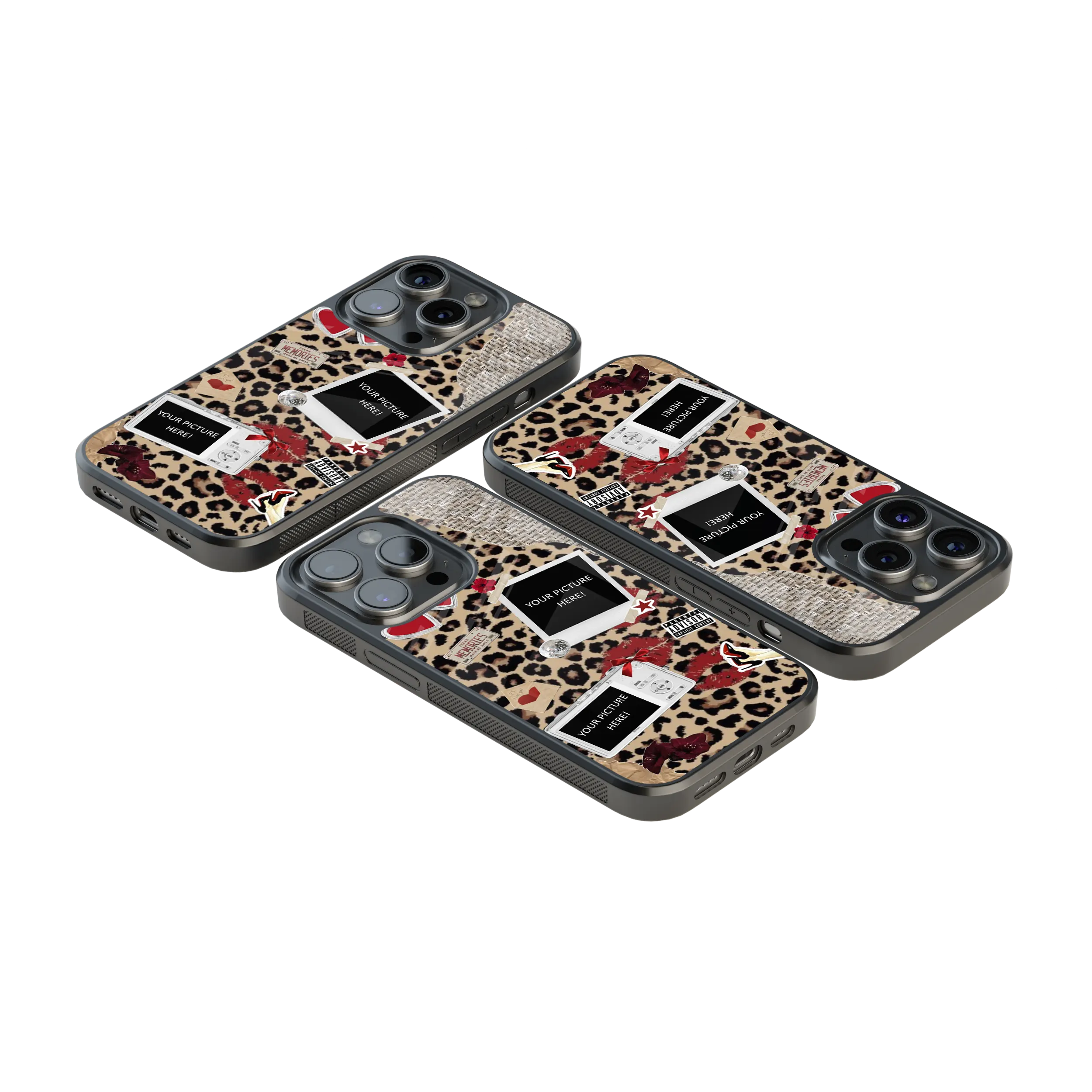 Polaroid Personalised Glass Phone Case