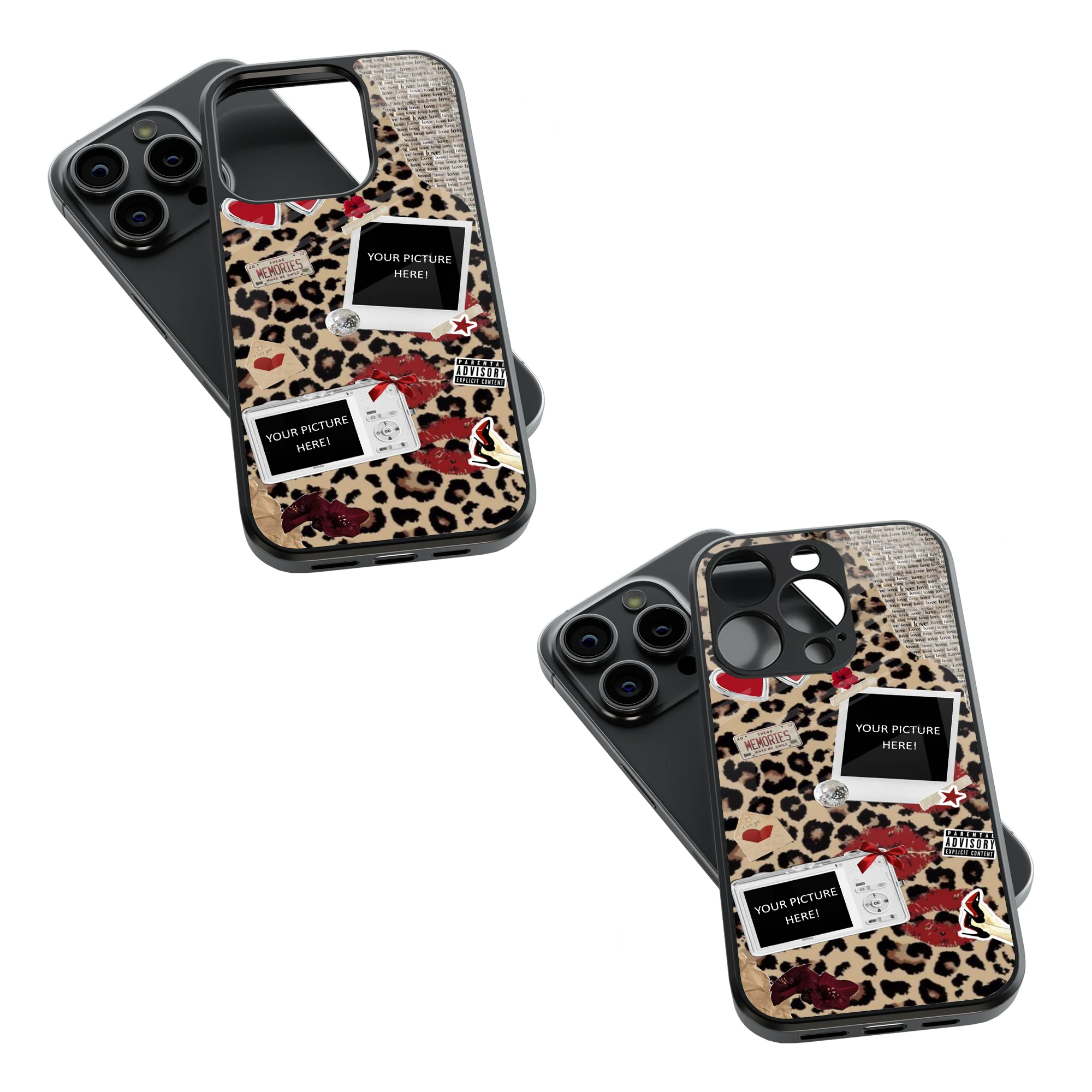 Polaroid Personalised Glass Phone Case