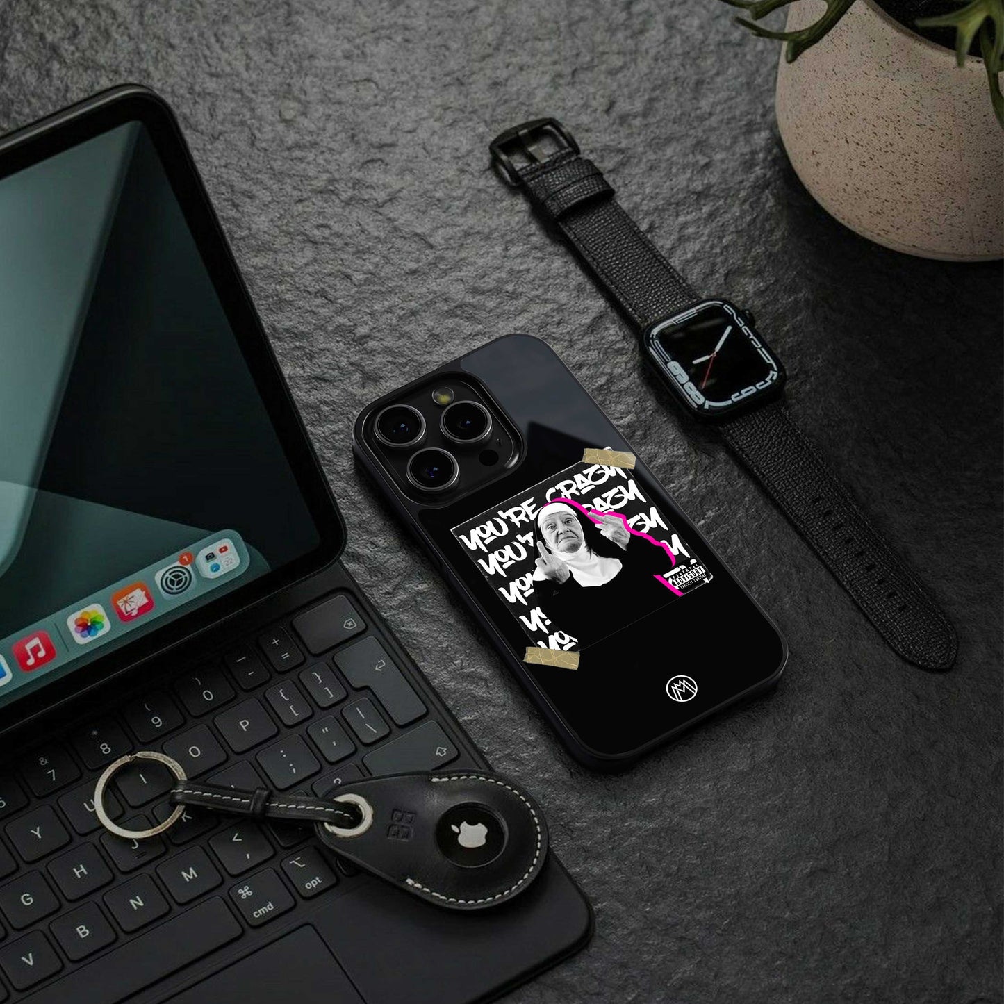 wild mind back phone cover | glass case for iphone 13 pro max