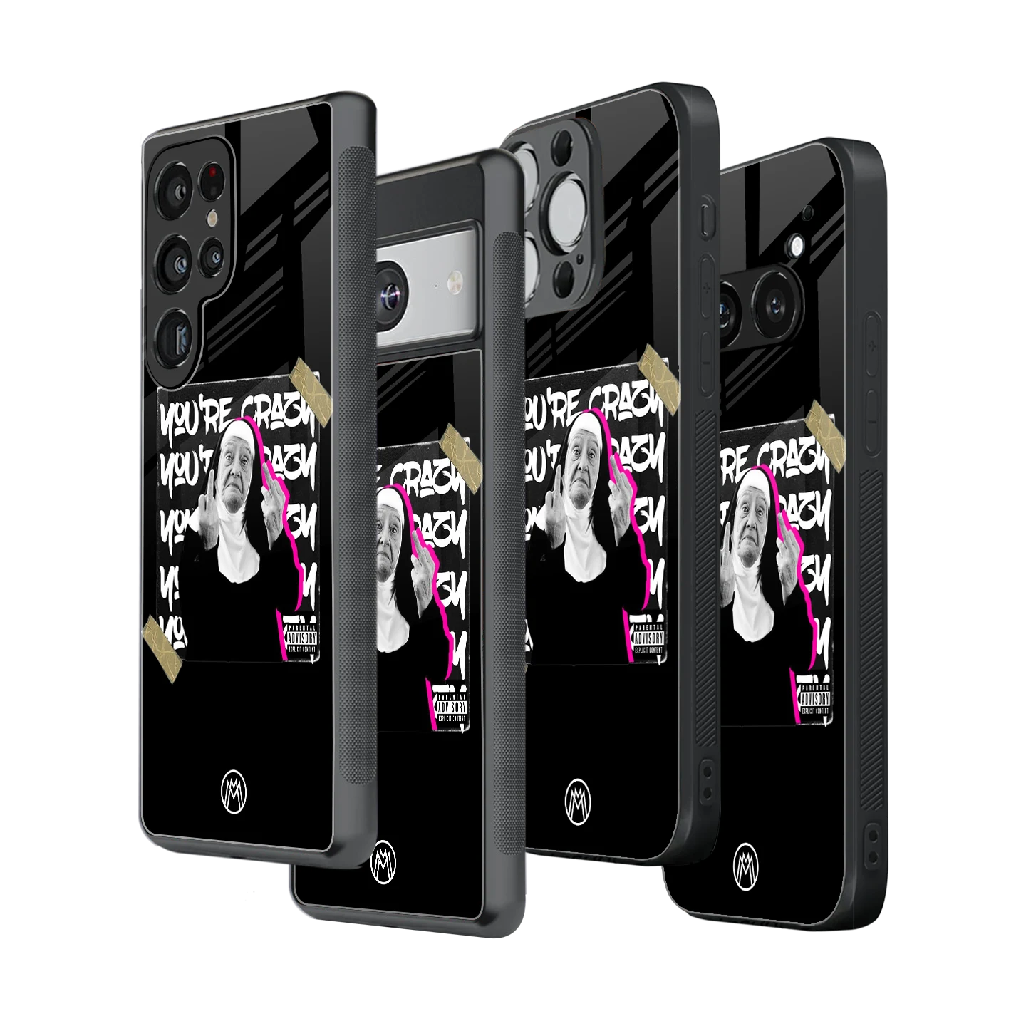 Stylish Glass Back Case for All Smartphones – iPhone, Samsung, OnePlus, Pixel, Redmi, Oppo, Vivo, Motorola