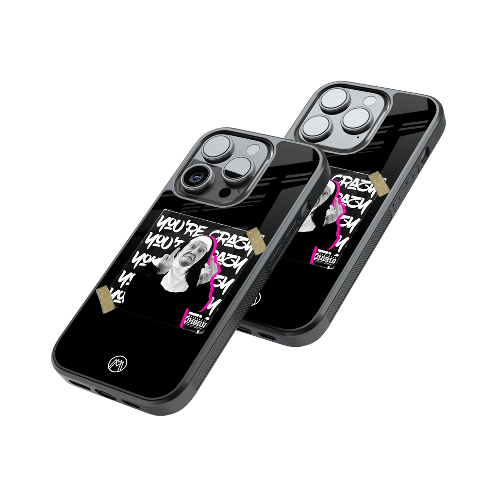 Protective Glass Back Phone Case Compatible with iPhone, Samsung, OnePlus, Pixel & More