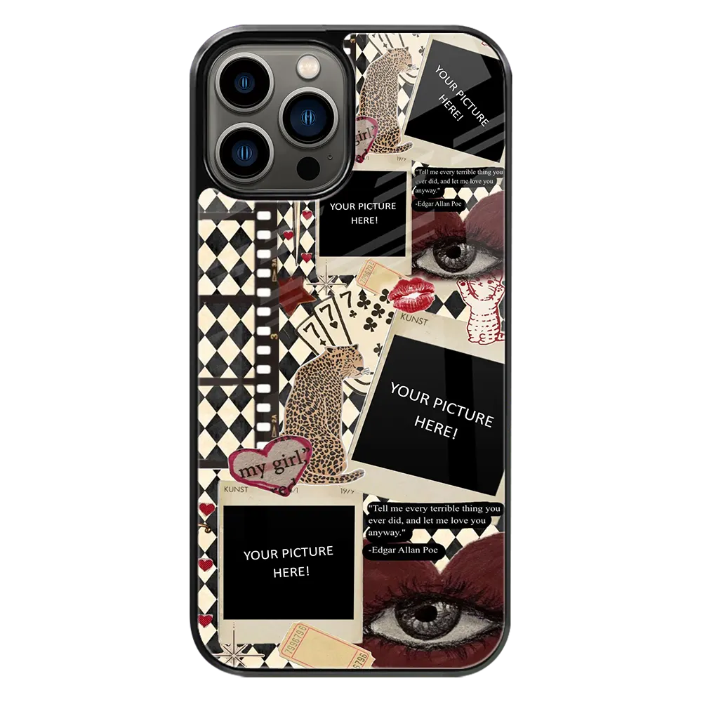 Polaroid Personalised Glass Phone Case