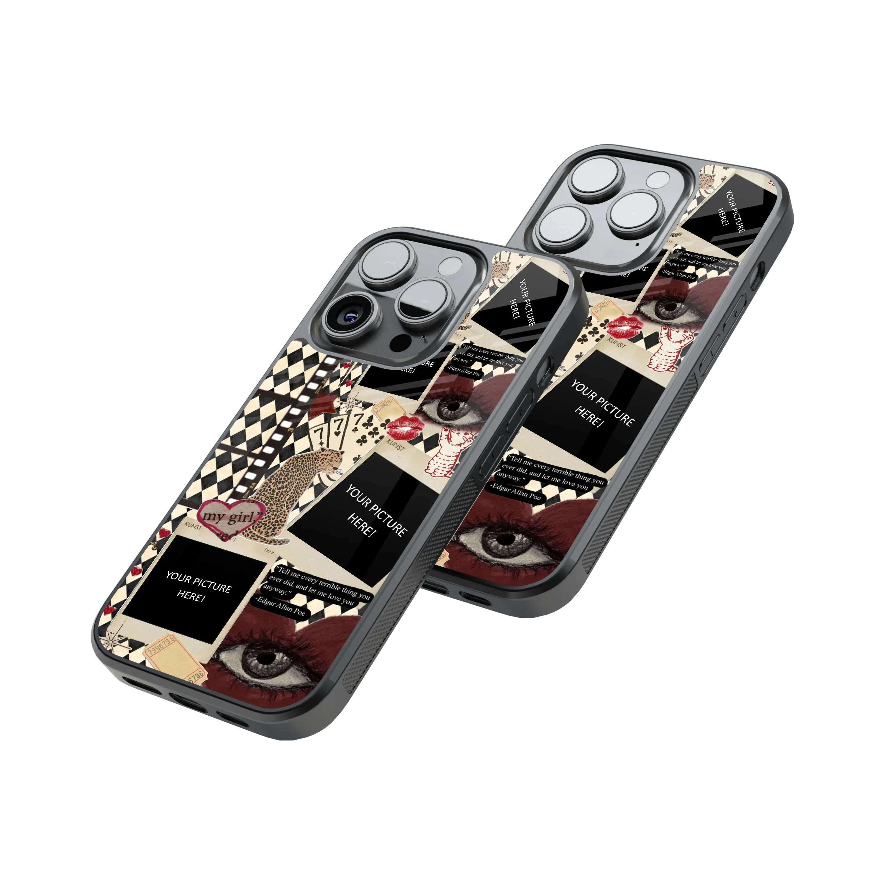 Polaroid Personalised Glass Phone Case