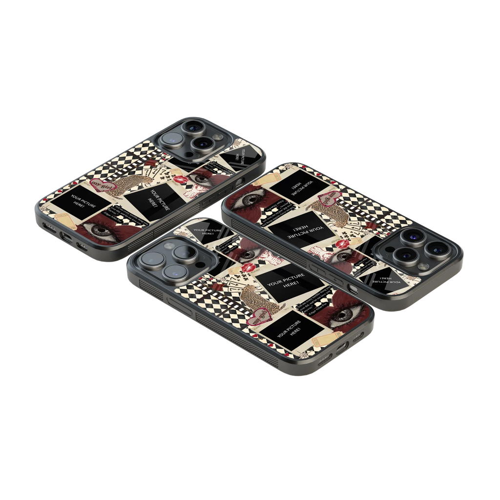 Polaroid Personalised Glass Phone Case
