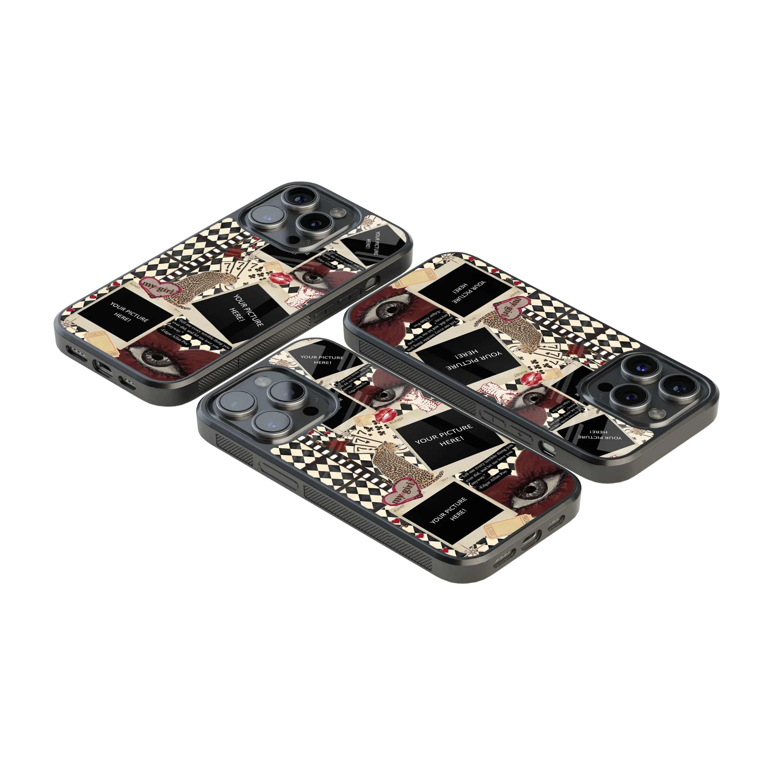 Polaroid Personalised Glass Phone Case