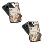 Trendy Glass Back Mobile Case for iPhone, Samsung, Redmi, OnePlus, Google Pixel, Motorola