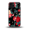 wildflower back phone cover | glass case for iphone 13 mini