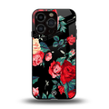wildflower back phone cover | glass case for iphone 13 pro