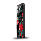 wildflower back phone cover | glass case for iphone 13 pro