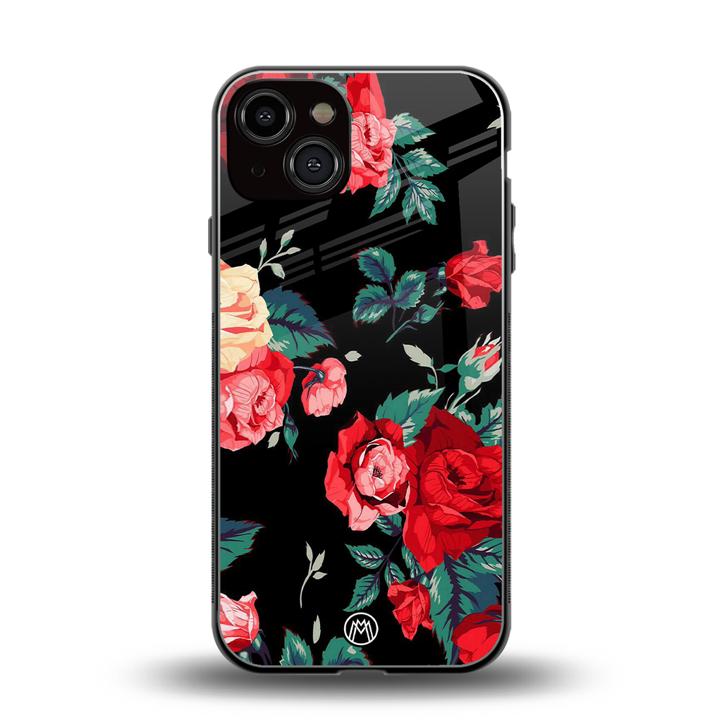 wildflower back phone cover | glass case for iphone 13