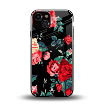 wildflower back phone cover | glass case for iphone 13
