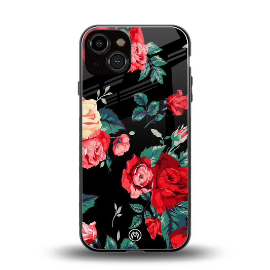 wildflower back phone cover | glass case for iphone 13
