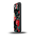 wildflower back phone cover | glass case for iphone 15 plus