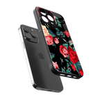 wildflower back phone cover | glass case for iphone 14 pro max