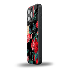 wildflower back phone cover | glass case for iphone 14 pro max