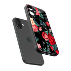 wildflower back phone cover | glass case for iphone 16 plus