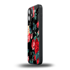 wildflower back phone cover | glass case for iphone 16 plus