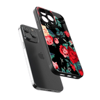 wildflower back phone cover | glass case for iphone 16 pro max