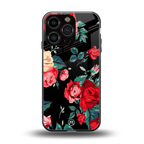 wildflower back phone cover | glass case for iphone 16 pro