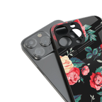 wildflower back phone cover | glass case for iphone 14 pro max