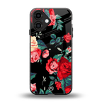wildflower back phone cover | glass case for iphone 16