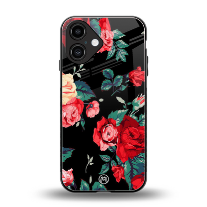 wildflower back phone cover | glass case for iphone 16
