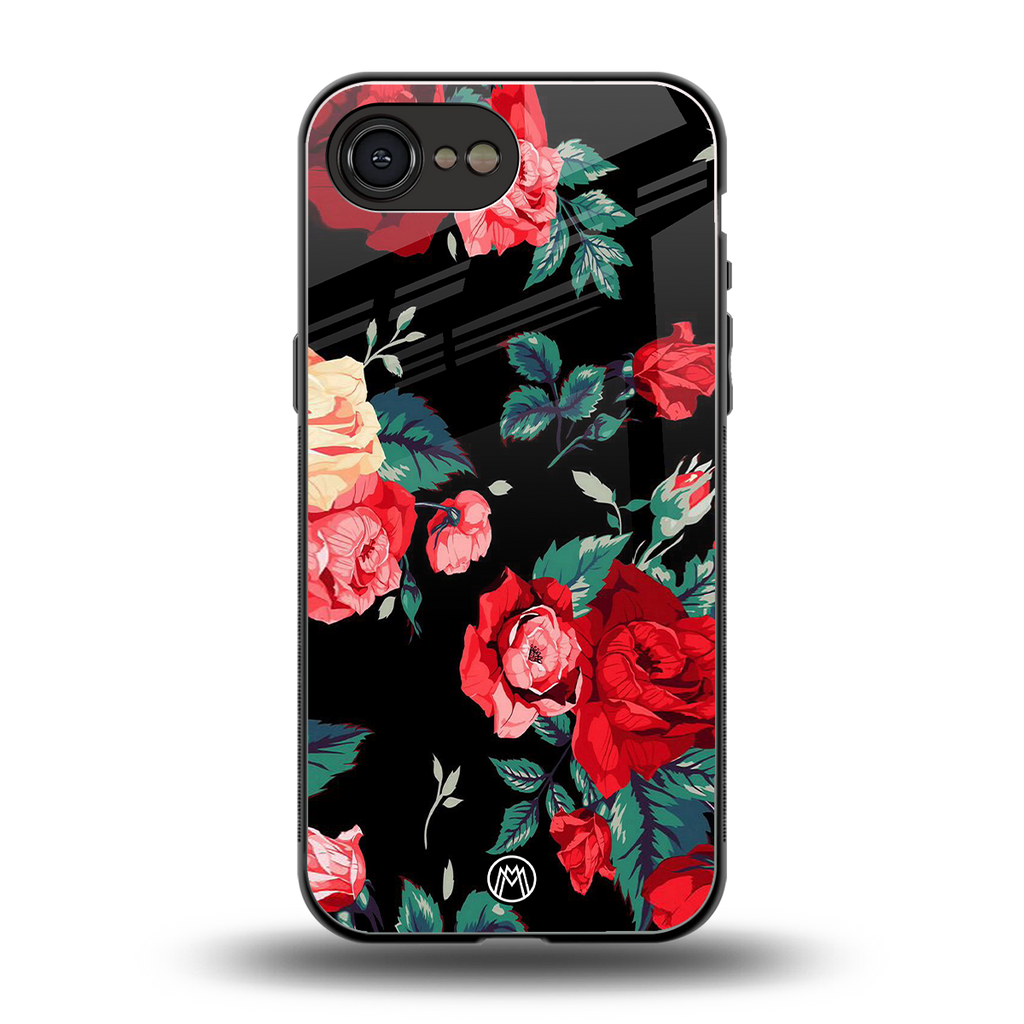 wildflower back phone cover | glass case for iphone 16e