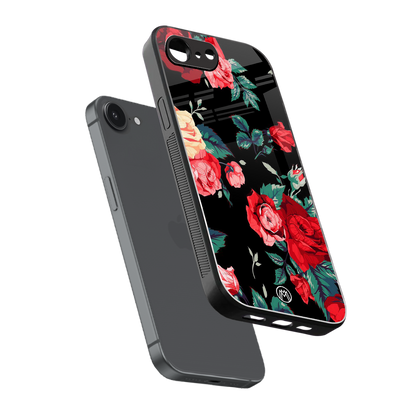 wildflower back phone cover | glass case for iphone 16e