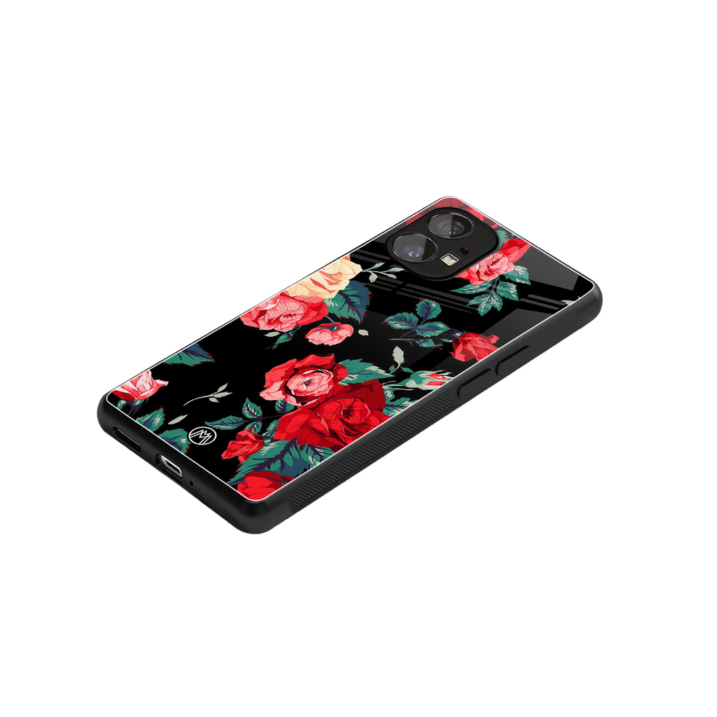 wildflower back phone cover | glass case for nothing phone 1