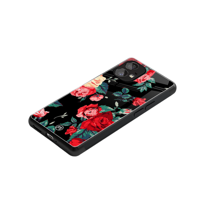 wildflower back phone cover | glass case for nothing phone 1