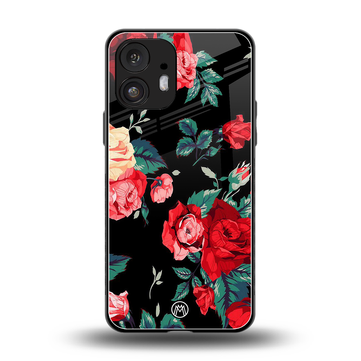 wildflower back phone cover | glass case for nothing phone 2