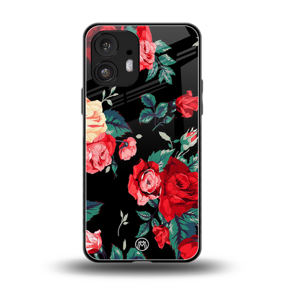 wildflower back phone cover | glass case for nothing phone 2