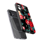 wildflower back phone cover | glass case for nothing phone 2