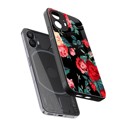 wildflower back phone cover | glass case for nothing phone 2